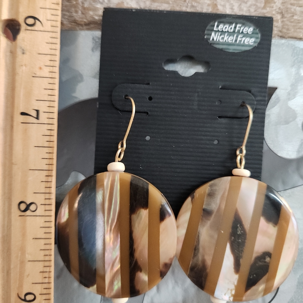 Chapal zenray dangle round earrings